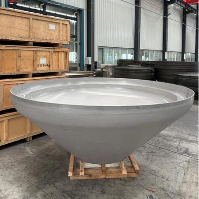 316 Stainless Steel Conical Dish Head With 45° Half Apex Angle 600mm 2000mm Diameter