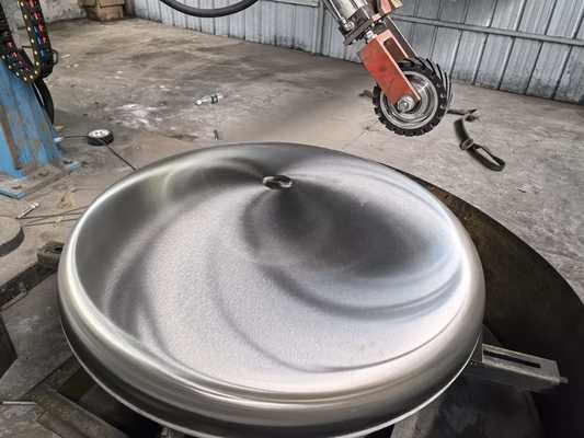 Polished Stainless Steel Torispherical Dished Head RA 0.3μM For LNG Cryogenic Tanks