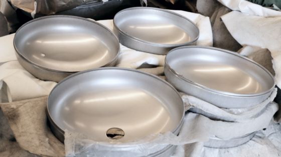 500MM ID 2.5MM REDUCED-OPENING THICK ELLIPTICAL DISHED HEAD FOR CRYOGENIC TANKERS