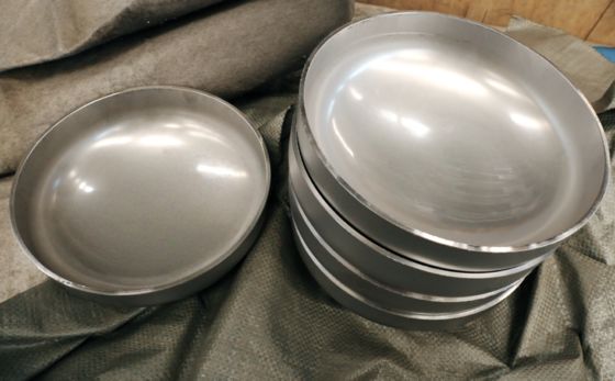 230mm Outer Diameter 4mm Thickness S31603 Stainless Steel Pipe End Cap for Filtration Equipment