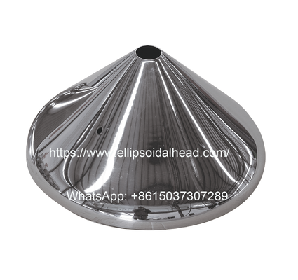 304 316L ASME Approved Stainless Steel Mirror Polished Conical Head from China Supplier