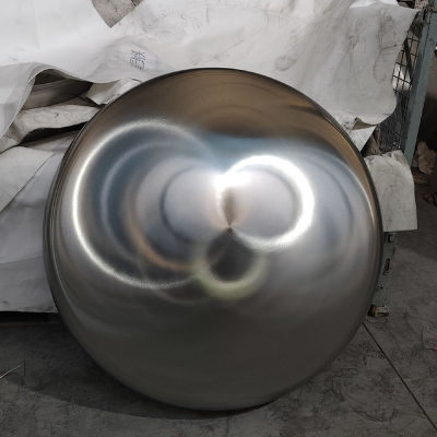 RA 0.3μm Precision Polished Dished Head with 1100mm Diameter in S30408 Stainless Steel