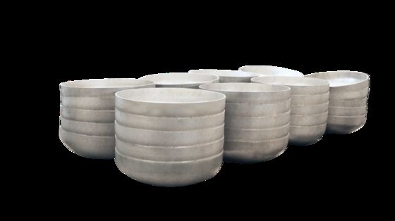 SUS304 Pipe End Cap (EHB) - 325mm Outer Diameter, 3mm Wall Thickness, Suitable for Filtration Equipment