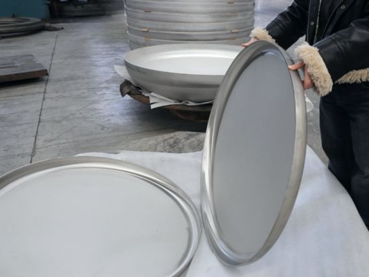 316L Corrosion-Resistant Flat Dished Head 950×6 - Custom Local Polishing Service Available