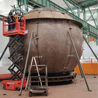 Custom-made 5900×18 Carbon Steel Spherical Tank Head (Low-Temperature Pressure-Bearing Type)