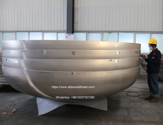  3.3Meters Large Diameter ASME Stainless Steel Elliptical Dish End from GJ Formed Head Suppliers