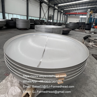 Large Size Welded Dished Heads with ASME & PED Certification for Oil and Gas Pressure Vessels