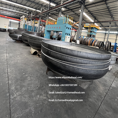 China Manufacturer of ASME Certified SA 516 GR. 70 Carbon Steel Dished Tank Heads for Sale