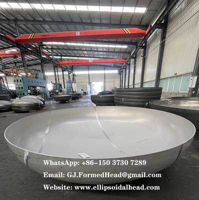 Large Diameter Dished Ends Manufacturer in China with ASME Certificates SA-240M Stainless Steel