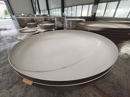 Stainless Steel Outer Tank Ellipsoidal Head, Partial Polishing, Size: 2500×6