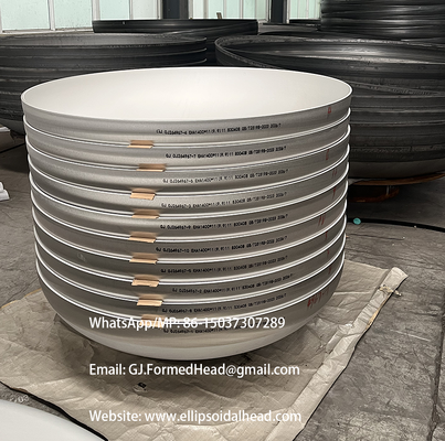 หัวโกน Torispherical สแตนเลสและเหล็กกล้าคาร์บอนที่ผ่านการรับรอง ASME จากผู้ผลิตในจีน