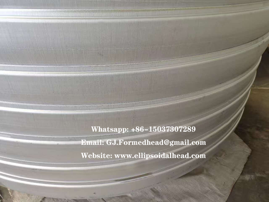 หัวถัง Joggled สแตนเลสที่ผ่านการรับรอง ASME พร้อมเส้นผ่านศูนย์กลาง 2.6 เมตรจากผู้ผลิตในประเทศจีน